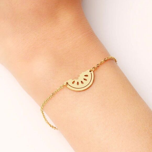 Watermelon Station Chain Bracelet in Gold - Picture 1 of 2